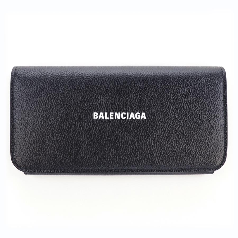 BALENCIAGA（バレンシアガ） 財布 二つ折り 長財布 ブラック レザー 本