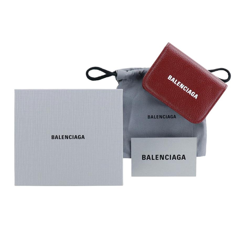 BALENCIAGA（バレンシアガ） 財布 三つ折り ブリックレッド 593813
