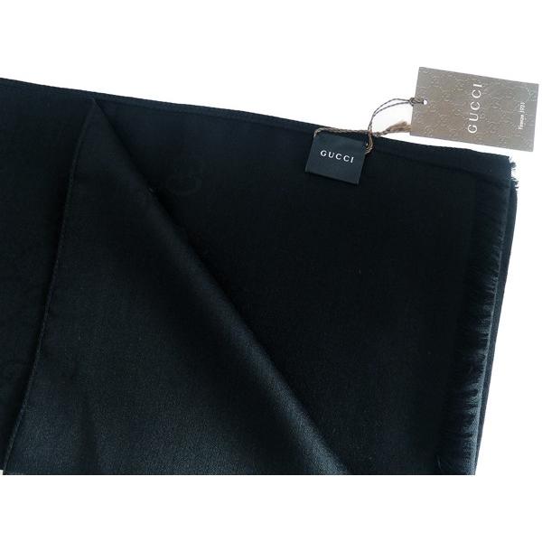 GG グッチ ストール マフラー GUCCI シルク入り GG柄 大判45×180cm