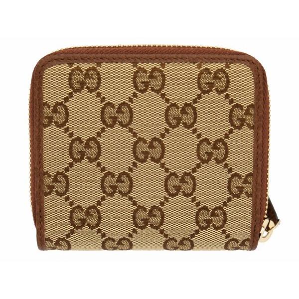 GGキャンバス グッチ 財布 GUCCI 二つ折り財布 メンズ ブラウン 346056