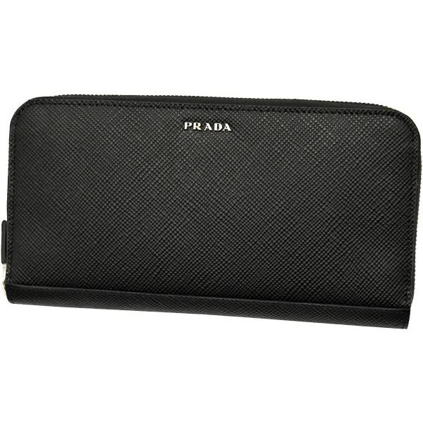 PRADA（プラダ） プラダ財布 ラウンドファスナー長財布 メンズ ユニ