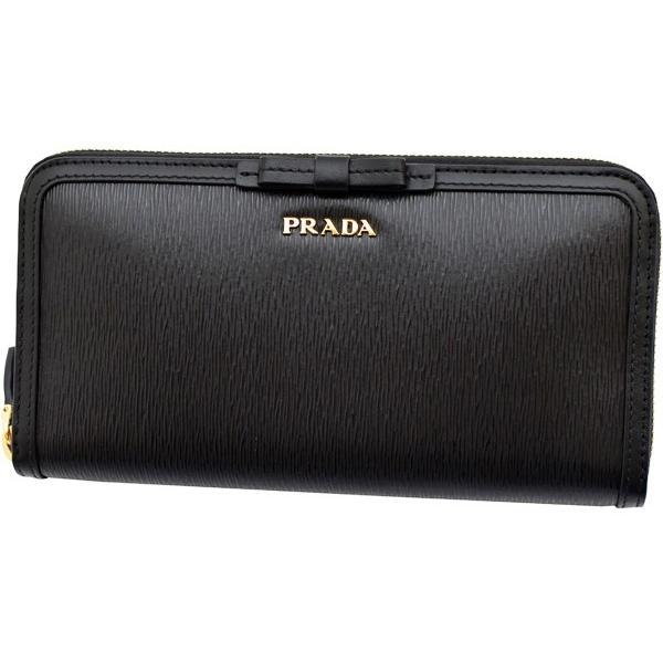 PRADA（プラダ） プラダ財布 ラウンドファスナー長財布 レディ−ス