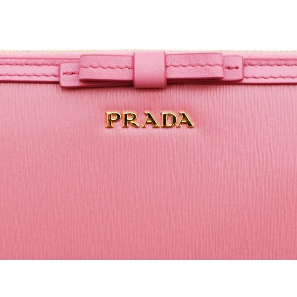 PRADA（プラダ） プラダ財布 ラウンドファスナー長財布 レディ−ス