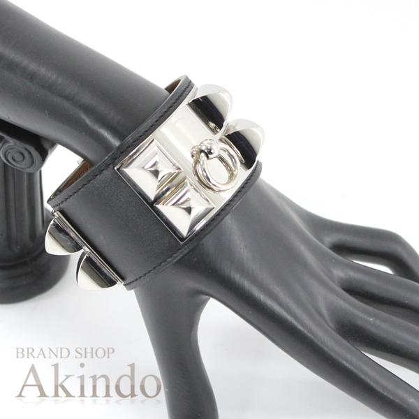 HERMES（エルメス） コリエドシアン ブレスレット バングル 黒ブラック