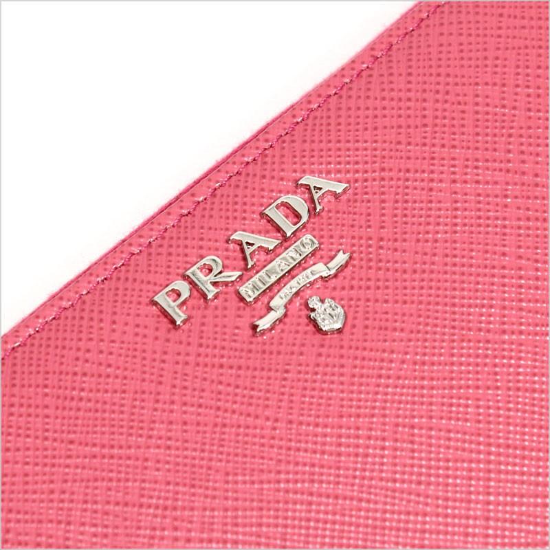PRADA（プラダ） ラウンドファスナー長財布[小銭入れ付き] ローズ