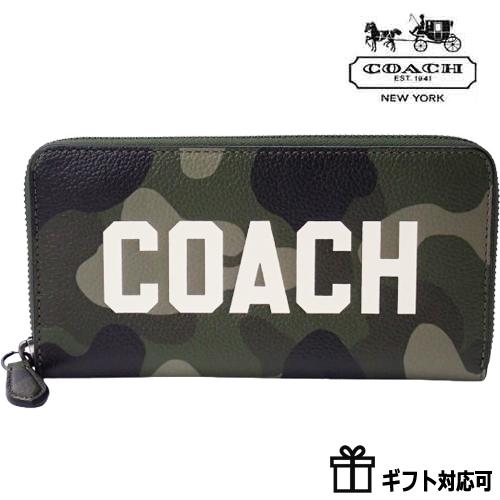 COACH（コーチ） 財布 長財布 メンズ アウトレット 本革 グリーン 緑