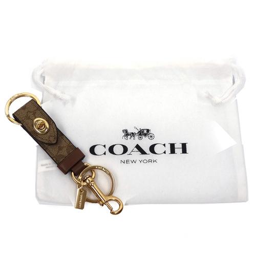 COACH（コーチ） キーホルダー キーリング シグネチャー トリガー