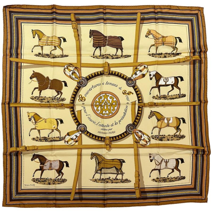 HERMES（エルメス） スカーフ カレ90 editees par 競走馬 レディース