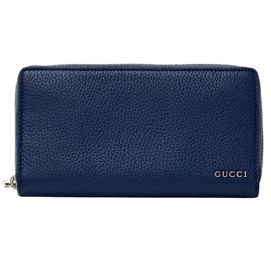 GUCCI（グッチ） 財布 メンズ ブランド 長財布 レザー ブルー 77115