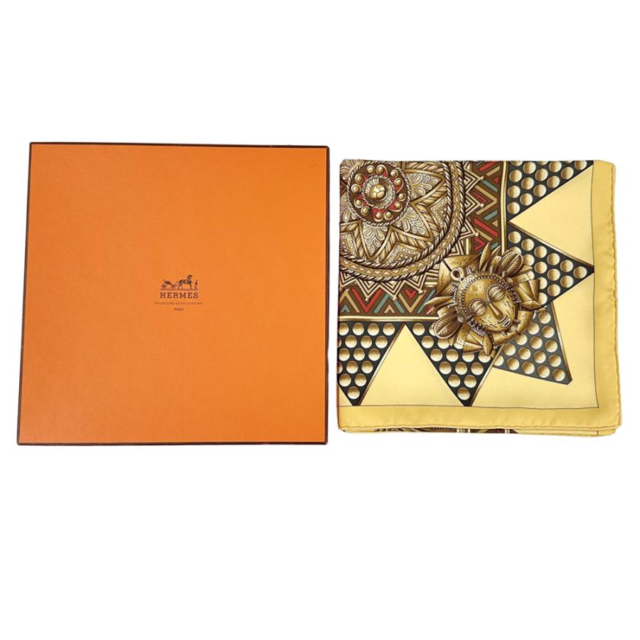 HERMES（エルメス） スカーフ カレ90 L'OR DES CHEFS 首長達の金