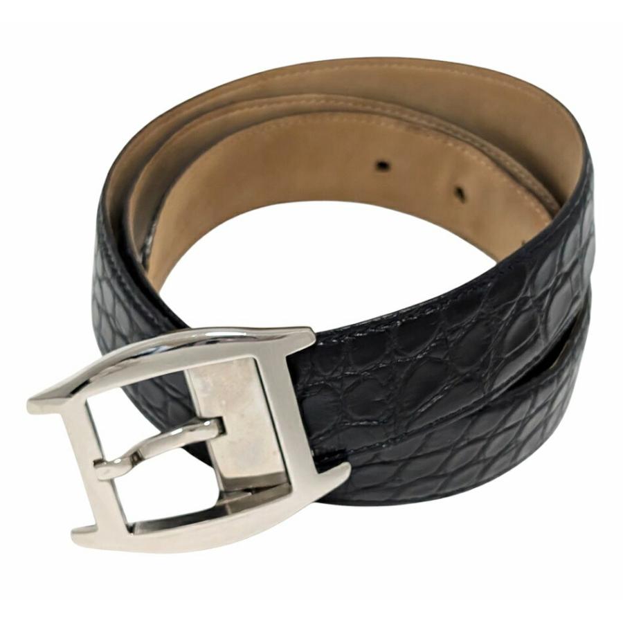 Cartier（カルティエ） トーチュ ベルト アリゲーターレザー ブラック