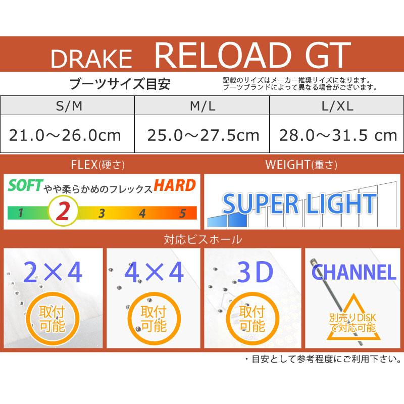 DRAKE（ドレイク） 24-25 DRAKE / ドレイク RELOAD GT リロード