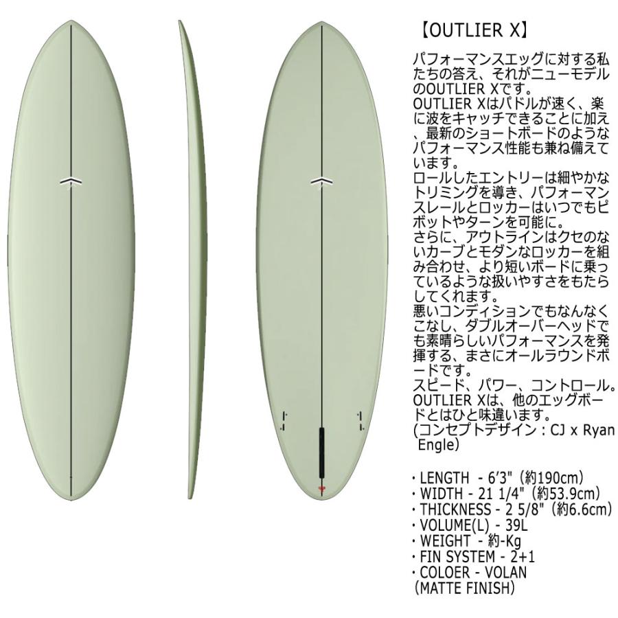 予約商品 2026 THUNDERBOLT CJ NELSON OUTLIER X 6'3 XEONCARBON