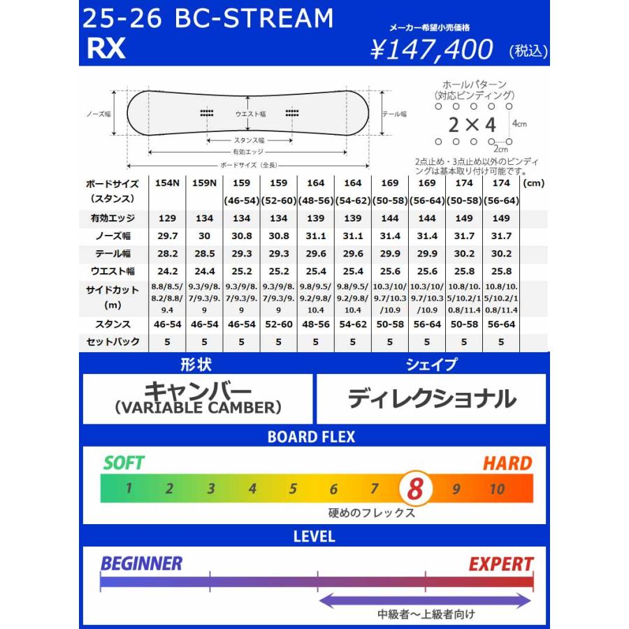 25-26 BC-STREAM / ビーシーストリーム RX アールエックス メンズ