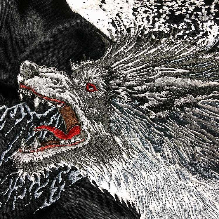 SATORI スカジャン さとり 月に狼 GKJ-007 和柄 和 