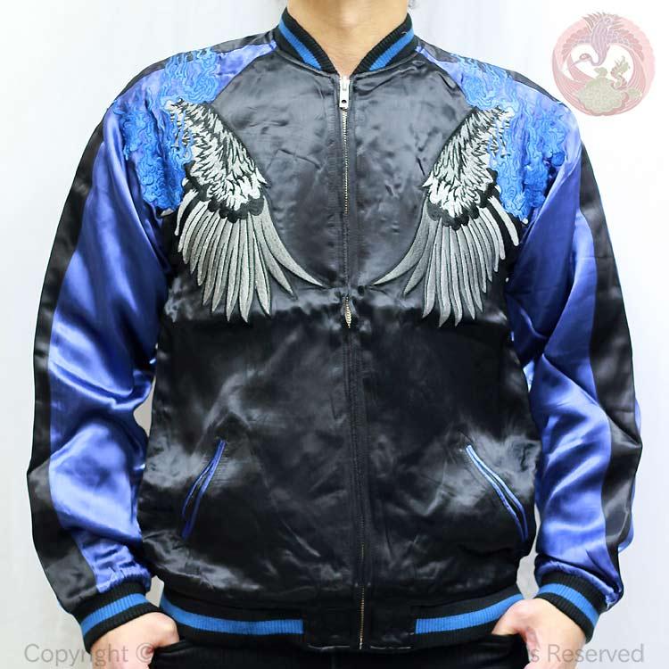 スカジャン 花旅楽団 はなたびがくだんスクリプト八咫烏 SSJ-013 和柄