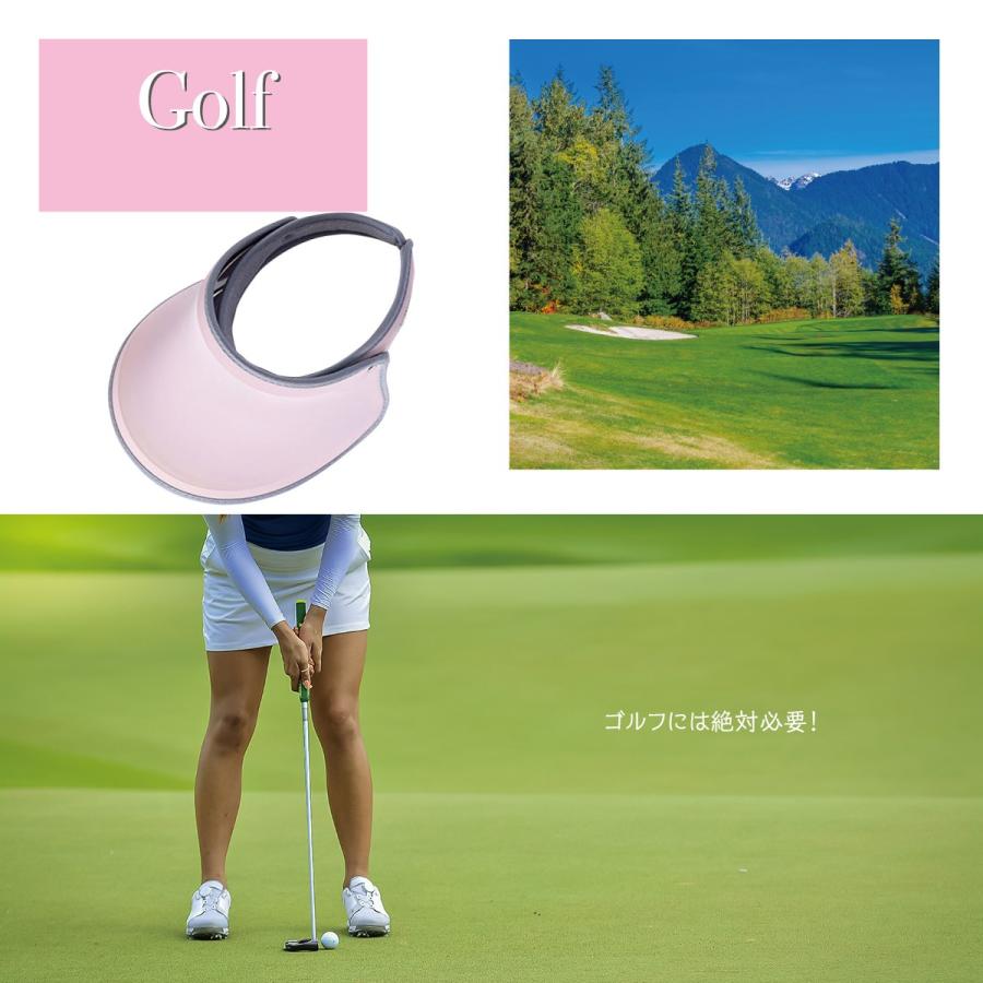 UVカット帽子 サンバイザー UVカット レディース 帽子 おしゃれ ゴルフ