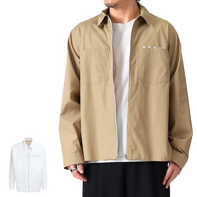 MARNI マルニ ポプリン ジップ シャツジャケット CUMU0297P0 USCT88