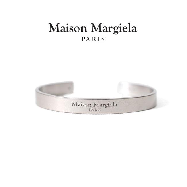 Maison Margiela メゾンマルジェラ ロゴ シルバーバングル SM1UY0082
