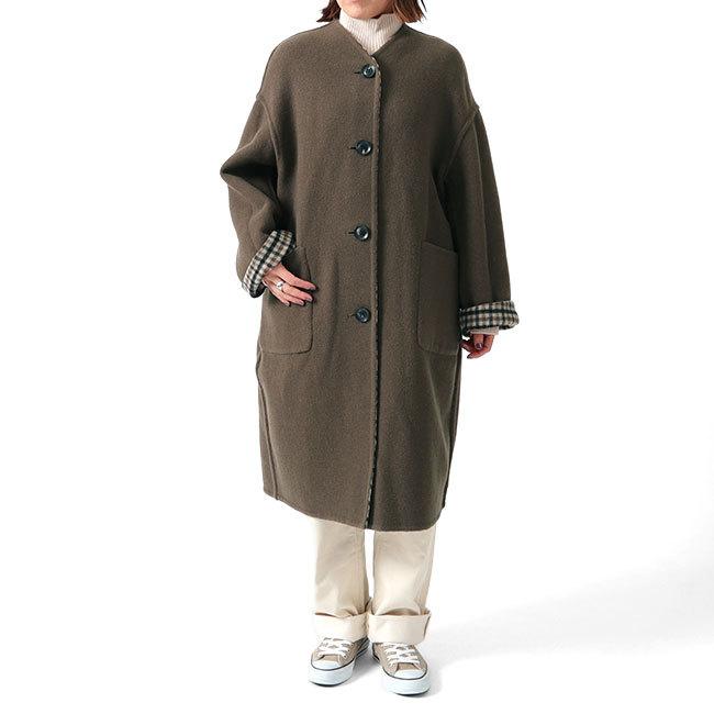 LE GLAZIK（ルグラジック） リバーシブル ノーカラーコート JL-8982
