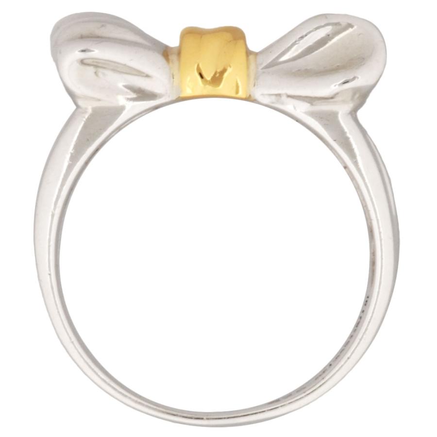 TIFFANY&Co.（ティファニー） リボン リング 指輪 約8号 K18YG 4.1g