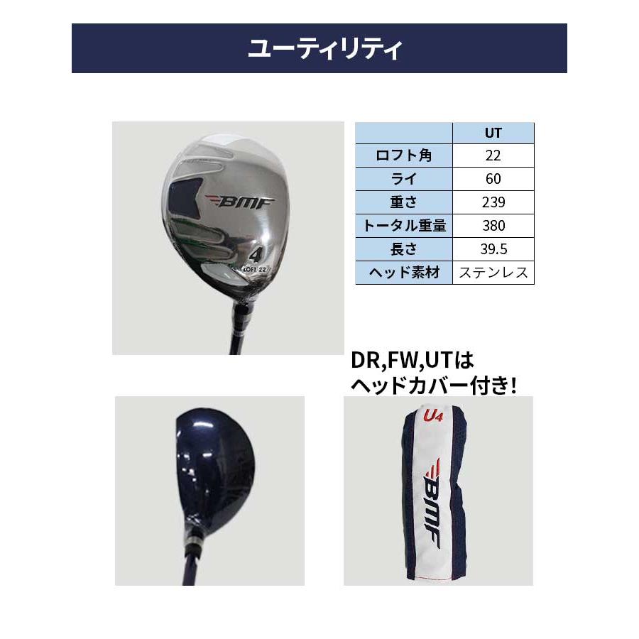 BLACK MILLED FACE ゴルフ クラブセット 10本セット BMF BMCS−201