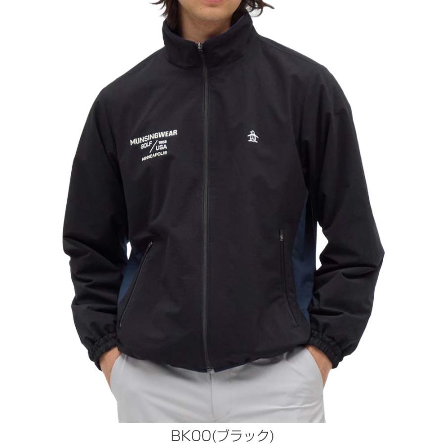 Munsingwear（マンシングウェア） ロゴプリント フルジップ ブルゾン