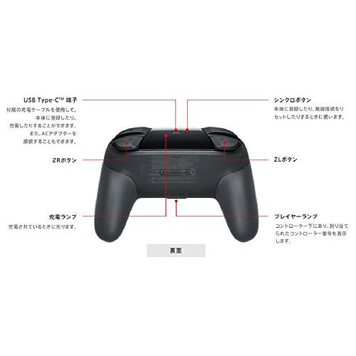 Nintendo Switch プロコン スイッチ純正 Proコントローラー : ゴマ