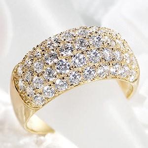 ダイヤモンドリング パヴェ リング 指輪 ダイヤモンド 18k 18金 3