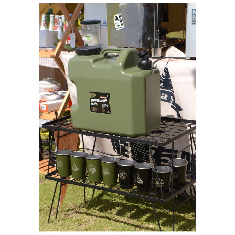 アウトドアカップ ブラック 4個セット 収納袋付き マグカップセット