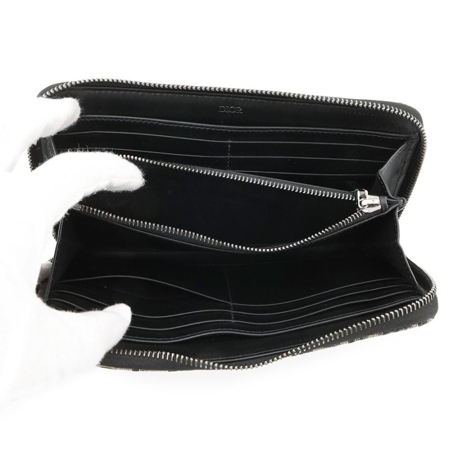 クリスチャン・ディオール 長財布 オブリーク ラウンドファスナー