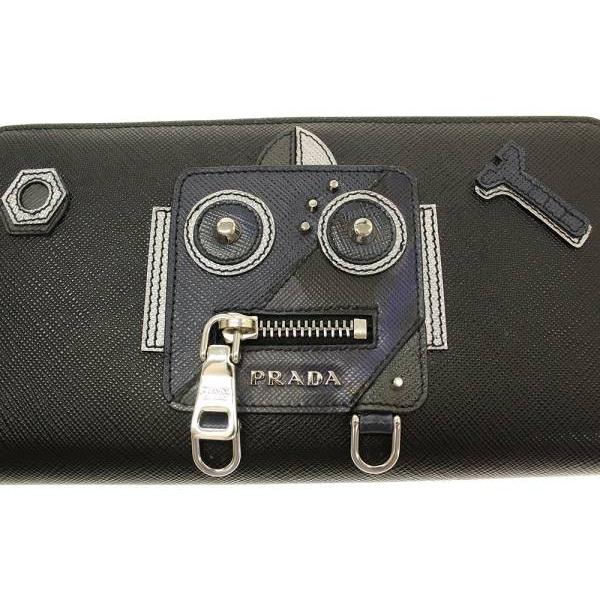 PRADA（プラダ） 長財布 サフィアーノ ロボット ラウンドファスナー