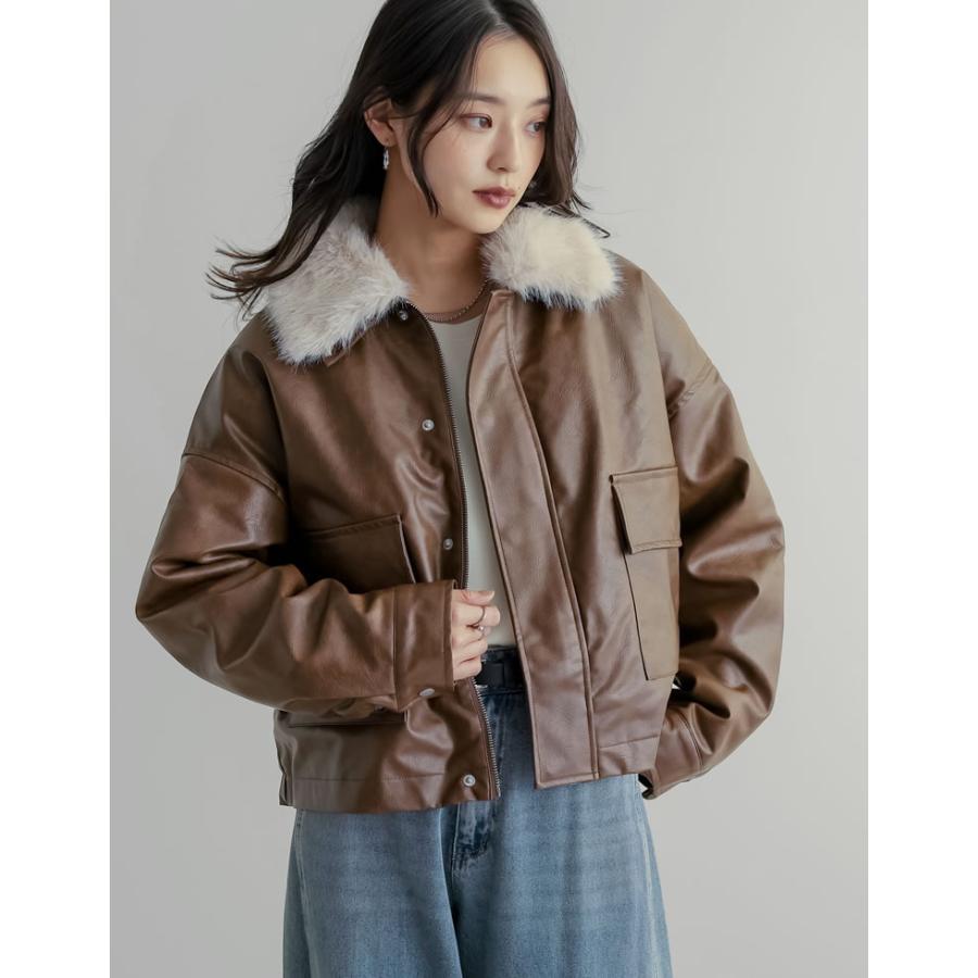 Re:EDIT（リエディ） ジャケット アウター レディース 2色 M/L レザー