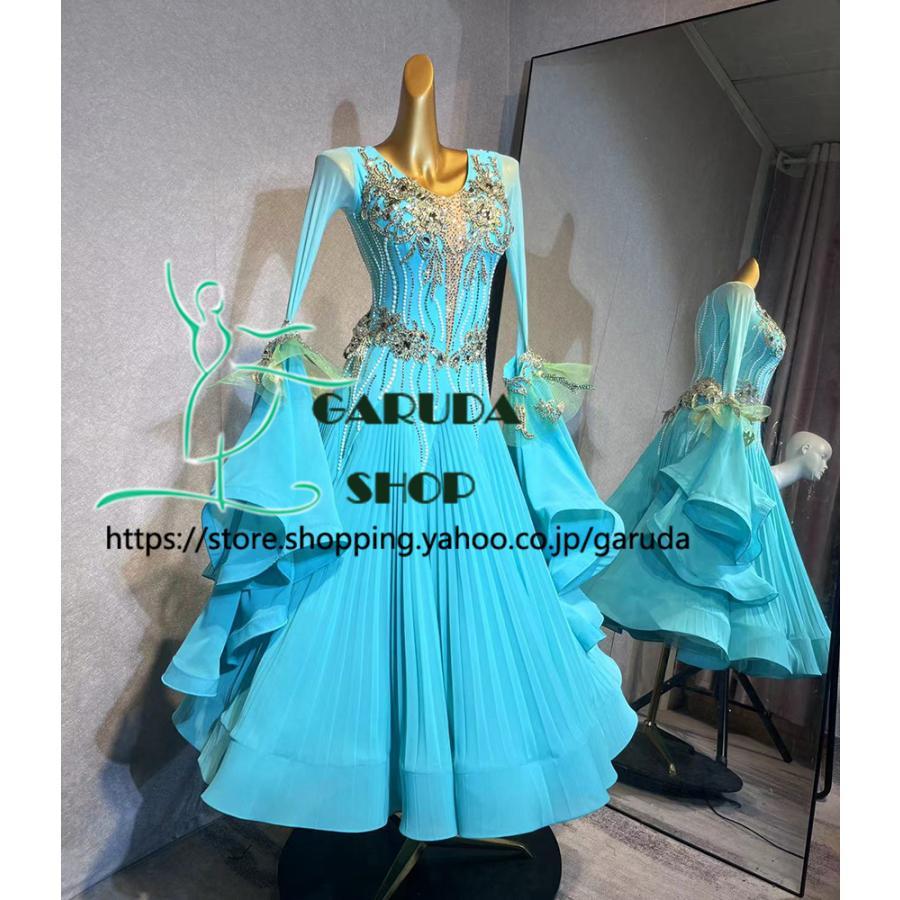 Garuda SHOP レディース社交ダンスドレス モダン競技ドレス ワルツ