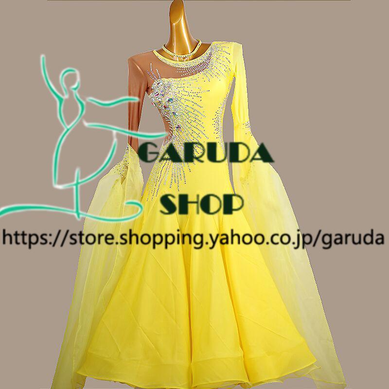 Garuda SHOP レディース社交ダンス衣装 競技ドレス ワルツドレス高級品