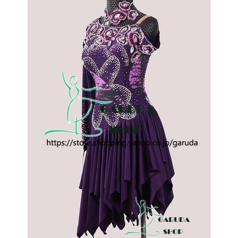 Garuda SHOP レディース社交ダンス衣装 競技ドレス ラテンドレス 高級