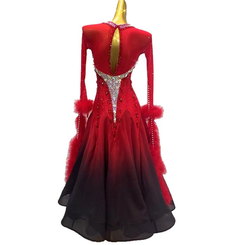 Garuda SHOP レディース社交ダンス衣装 競技ドレス モダンドレス高級