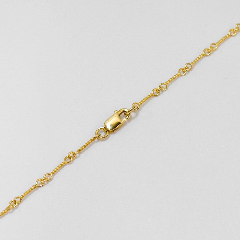 K18 YG ゴールド ツイストチェーン ネックレス 18インチ ツイスト