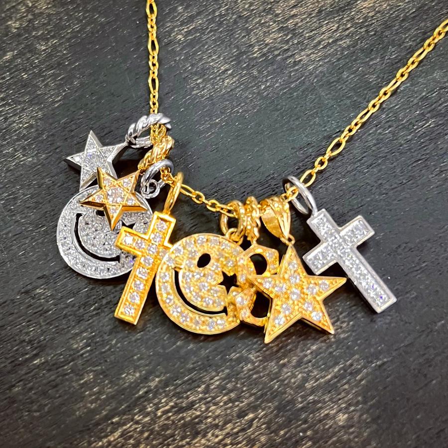 SJX DIAMOND NUMBER CHARM 「8」 K18 YG 6ZC0118 ダイヤペンダント