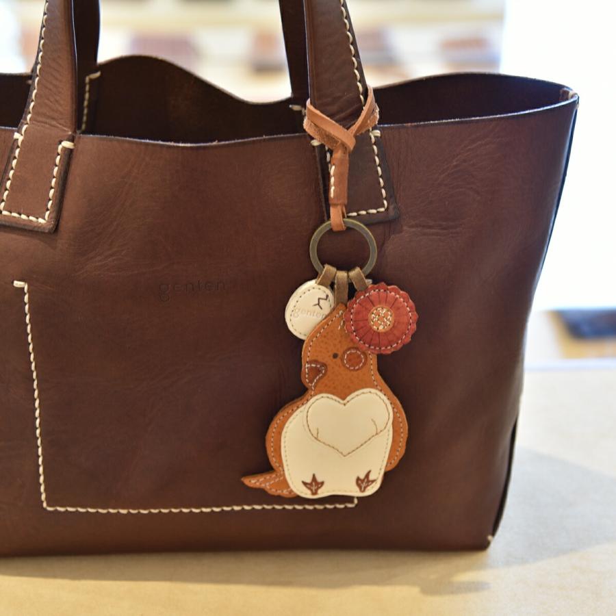 genten（ゲンテン） ワクワクチャーム インコ 40787 本革 本革チャーム