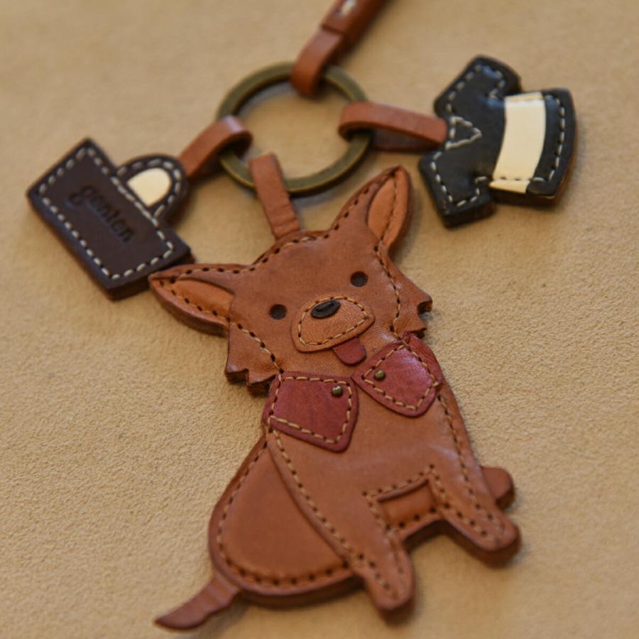 genten（ゲンテン） ワクワクチャーム チワワ 40790 本革 本革チャーム