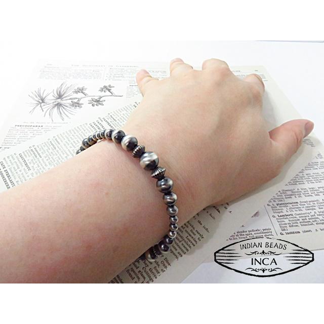 インディアンジュエリー ブレスレット ナバホパール ビーズ