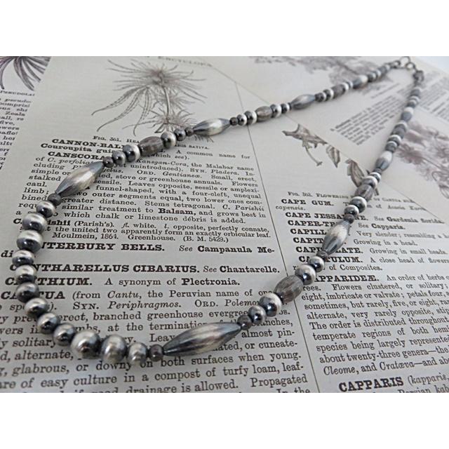 ナバホ ハンドメイド シルバー925 ナバホパールビーズ ネックレス