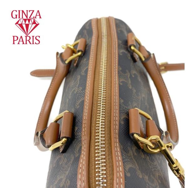 TRIOMPHE 美品 セリーヌ Celine キュイル トリオンフ 2Wayスモール