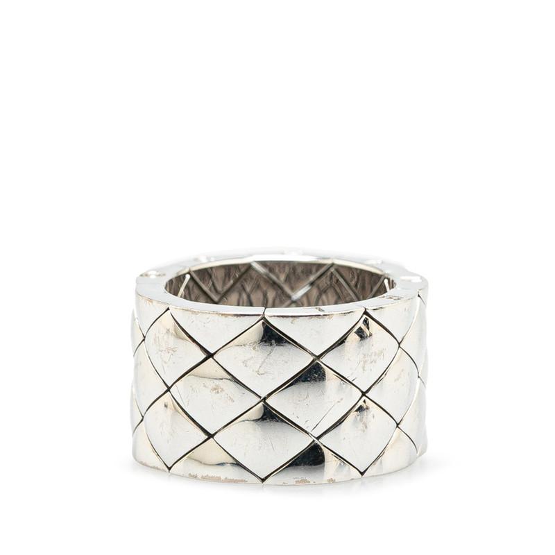 CHANEL（シャネル） マトラッセ ラージ リング 指輪 K18WG ホワイト