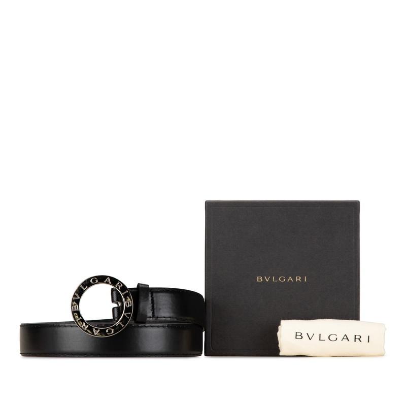 BVLGARI（ブルガリ） ビーゼロワン ベルト ブラック レザー メンズ