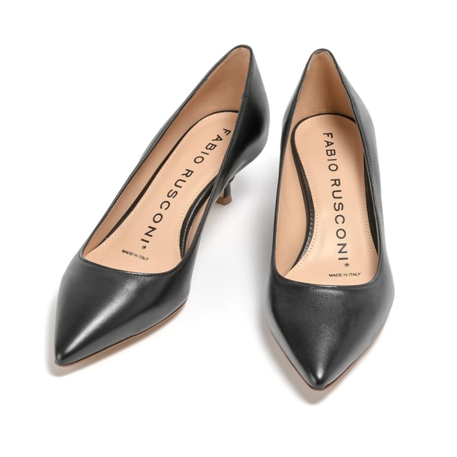 FABIO RUSCONI ファビオルスコーニ ポインテッドトゥパンプス レザー