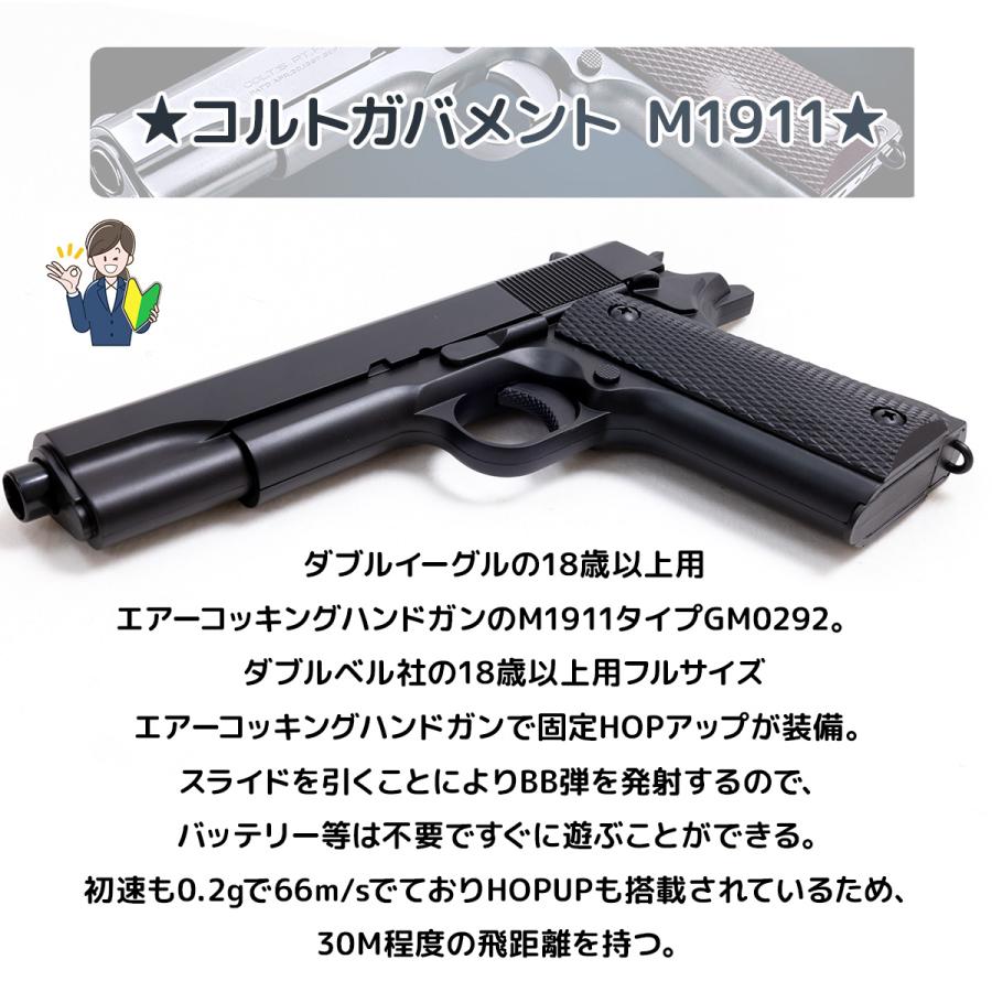 コルトM1911A1 ガバメント ハイグレード ホップアップエアーコッキング