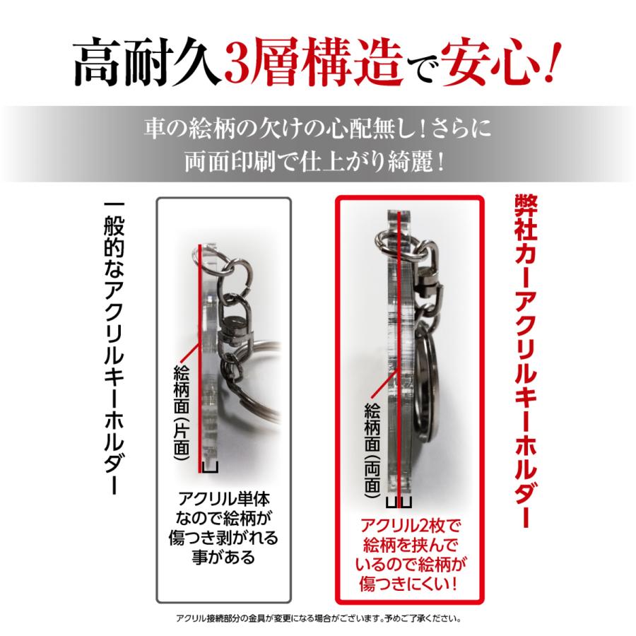 カーアクリルキーホルダー トヨタライセンス商品 ヴォクシー 4代目