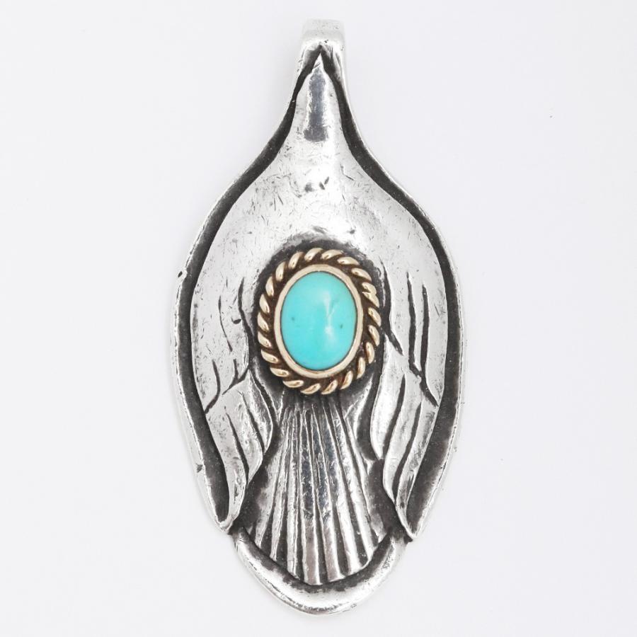 GORO'S 金縄ターコイズ付きスプーン シルバー ゴローズ ネックレス